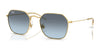 Ray-Ban RJ9594S Sunglasses | Size 49 / Arista Gold №223/V1 / Blue Gradient Grey (2N 21.1%)