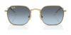 Ray-Ban RJ9594S Sunglasses | Size 49 / Arista Gold №223/71 / Dark Green (3N 12.9%)