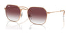 Ray-Ban RJ9594S Sunglasses | Size 49 / Rose Gold №291/8H / Clear & Dark Violet (2N 36.7%)