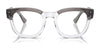 Ray-Ban MEGA HAWKEYE RX0298V Eyeglasses | Size 50 / Blue On Transparent Blue №8324