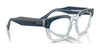 Ray-Ban MEGA HAWKEYE RX0298V Eyeglasses | Size 50 / Blue On Transparent Blue №8324