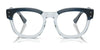 Ray-Ban MEGA HAWKEYE RX0298V Eyeglasses | Size 50 / Blue On Transparent Blue №8324