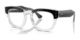 Ray-Ban MEGA HAWKEYE RX0298VF Eyeglasses Black On Transparent