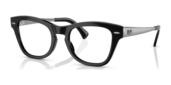 Ray-Ban RX0707VM Eyeglasses | Size 50 / Black №2000 / Clear
