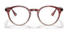 Ray-Ban RX2180V Eyeglasses | Size 49 / Bordeaux Havana №8145 / Clear