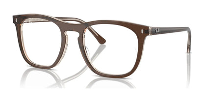 Ray-Ban RX2210VF Eyeglasses Brown On Transparent Light Brown