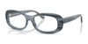Ray-Ban RX2221V Eyeglasses / Striped Blue №8456 / Size 51