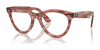 Ray-Ban WAYFARER WAY RX2241V Eyeglasses / Striped Transparent Pink №8363 / Size 54