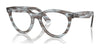 Ray-Ban WAYFARER WAY RX2241VF Eyeglasses | Size 51 / Striped Transparent Blue №8361