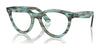 Ray-Ban WAYFARER WAY RX2241VF Eyeglasses | Size 51 / Striped Transparent Green №8362