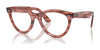 Ray-Ban WAYFARER WAY RX2241VF Eyeglasses | Size 51 / Striped Transparent Pink №8363