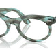 Striped Transparent Green №8362