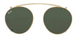 Ray-Ban RX2447C Clip-On Sunglasses Arista Gold / G-15 Green