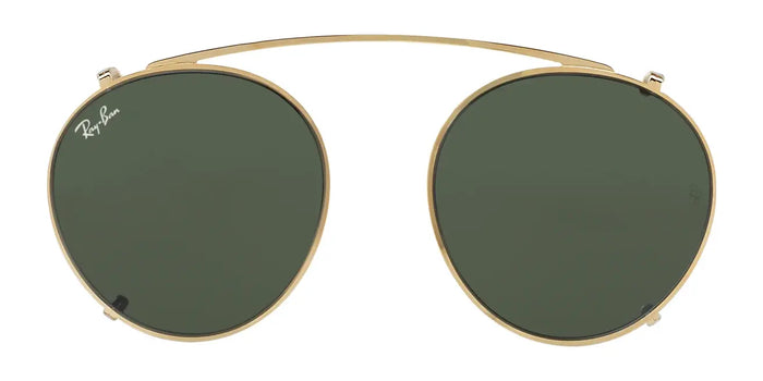Ray-Ban RX2447C Clip-On Sunglasses | Size 49 / Arista Gold №250071 / G-15 Green (3N 12.9%)