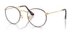 Ray-Ban ROUND METAL RX3447V Eyeglasses / Matte Havana On Matte Arista Gold №3188 / Size 47
