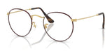 Ray-Ban ROUND METAL RX3447V Eyeglasses Matte Havana On Matte Arista Gold