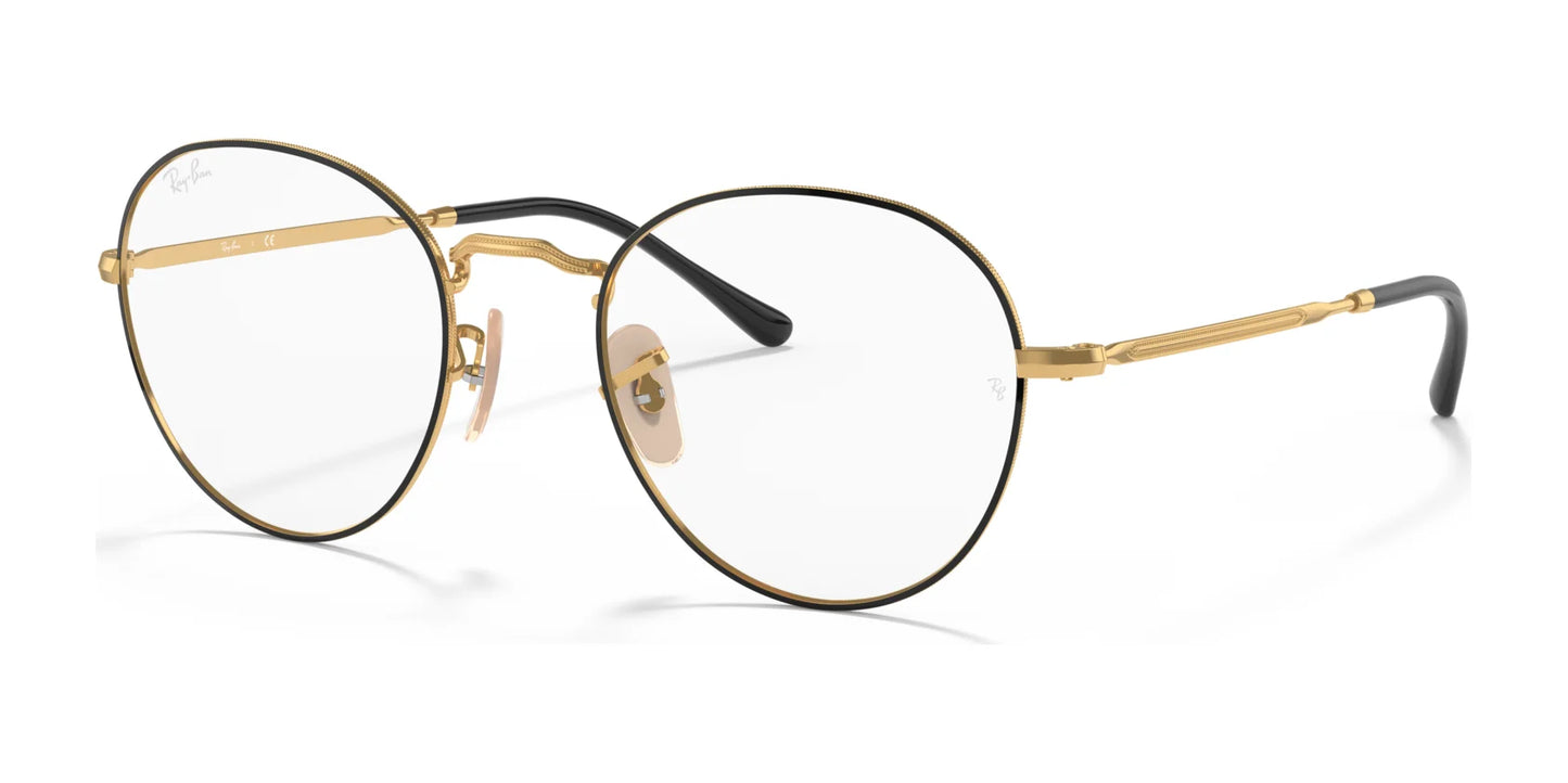 Ray-Ban DAVID RX3582V Eyeglasses Black On Gold