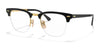 Ray-Ban CLUBMASTER METAL RX3716VM Eyeglasses | Size 50 / Black On Gold №2890