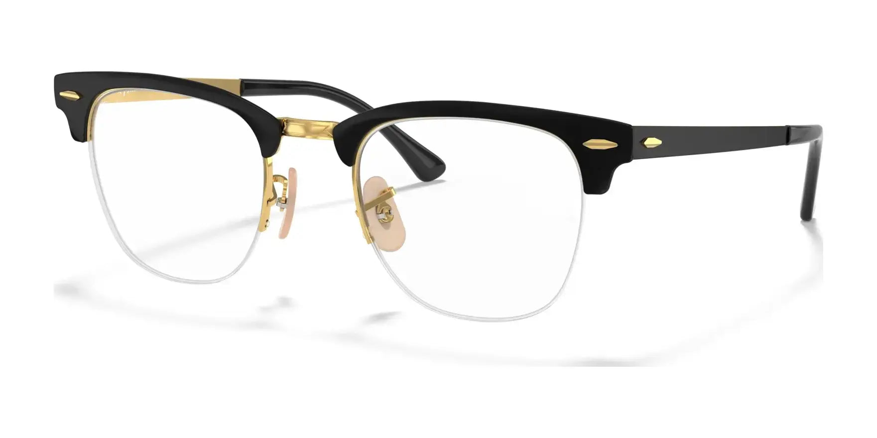 Ray-Ban CLUBMASTER METAL RX3716VM Eyeglasses Black On Gold