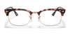 Ray-Ban CLUBMASTER SQUARE RX3916V Eyeglasses | Size 52 / Pink Havana №8118