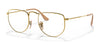 Ray-Ban ELON RX3958V Eyeglasses / Gold №3086 / Clear / Size 50