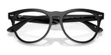 Experience top-tier fashion eyeglasses with the Ray-Ban IRIS RX4471V. These black eyeglasses showcase round frames and clear, prescription-ready lenses, designed for a front-view elegance in size 54.