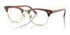 Ray-Ban CLUBMASTER RX5154 Eyeglasses / Striped Brown №8375 / Size 51