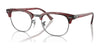 Ray-Ban CLUBMASTER RX5154 Eyeglasses / Striped Red №8376 / Size 51