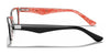 Ray-Ban RX5206 Eyeglasses / Black On Red №2479 / Size 52