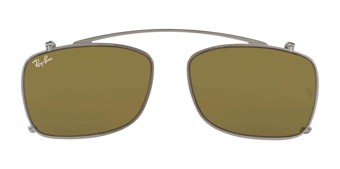 Ray-Ban RX5228C Clip-On Sunglasses Gunmetal / B-15 Brown