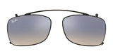 Ray-Ban RX5228C Clip-On Sunglasses Black / Silver Gradient Flash