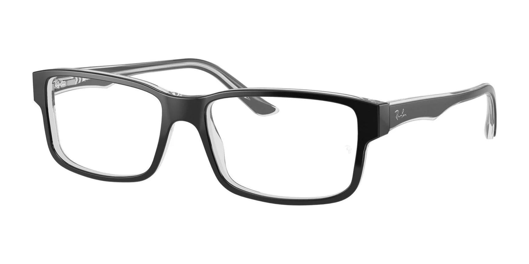 Ray-Ban RX5245 Eyeglasses Black On Transparent