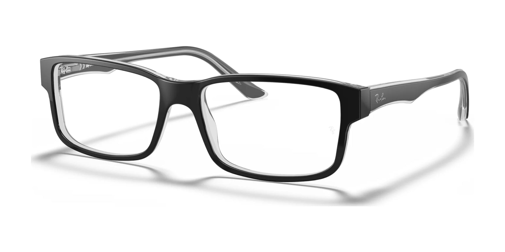 Ray-Ban RX5245 Eyeglasses Black On Transparent