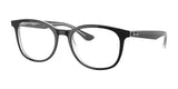 Ray-Ban RX5356 Eyeglasses Black On Transparent