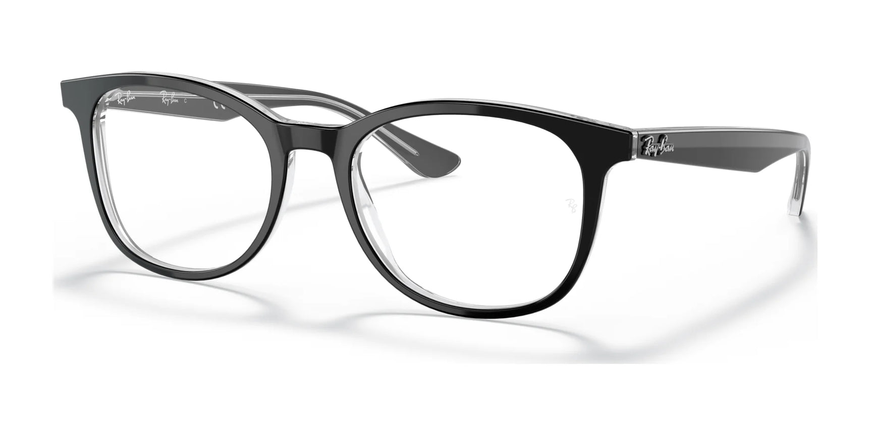 Ray-Ban RX5356 Eyeglasses Black On Transparent