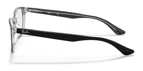Ray-Ban RX5375 Eyeglasses / Black On Transparent №2034 / Size 51