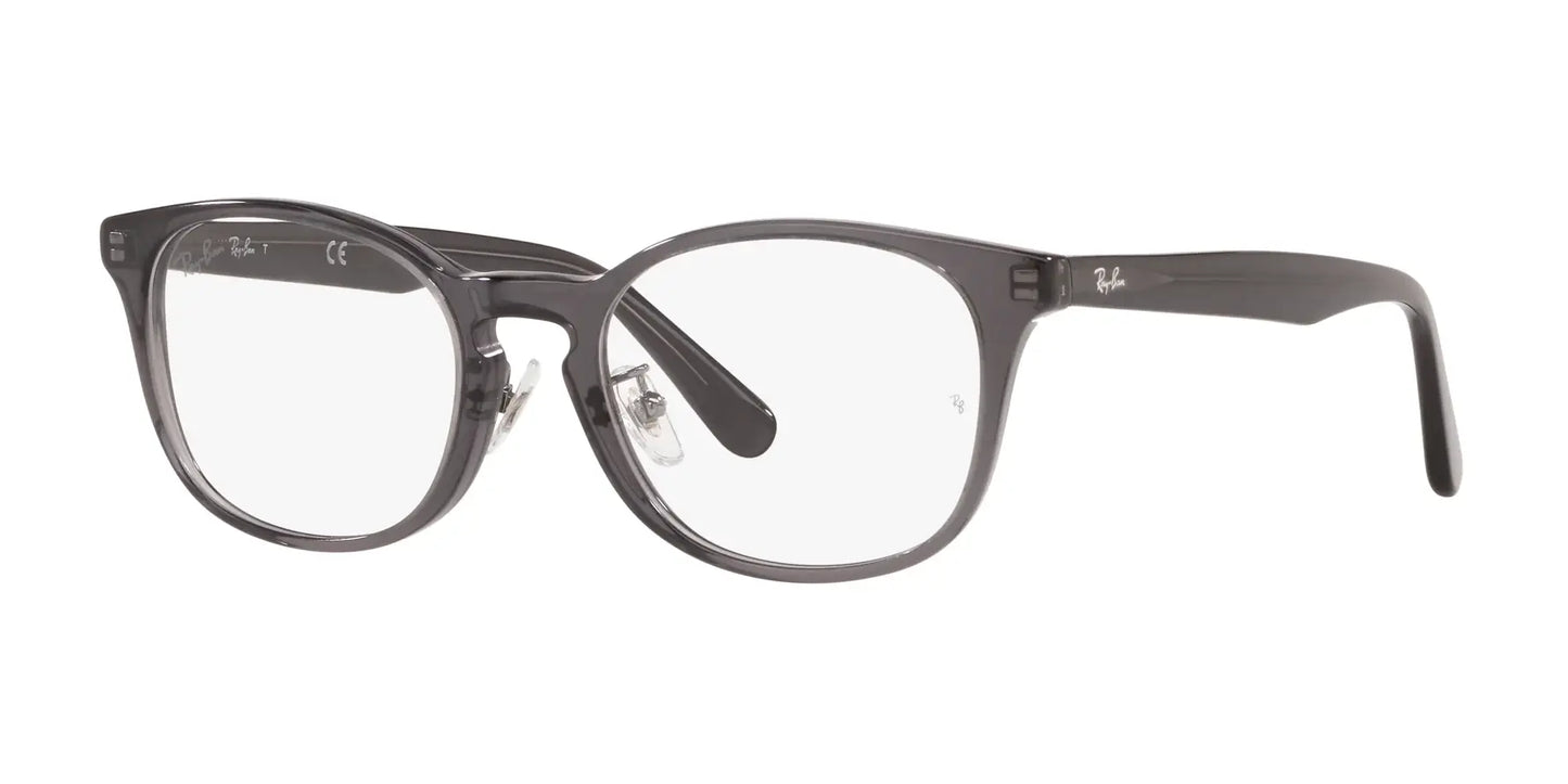 Ray-Ban RX5386D Eyeglasses Dark Transparent Grey