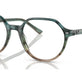 Striped Blue & Green №8252