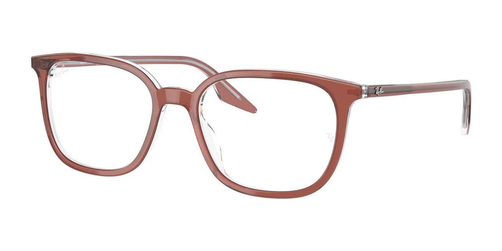 Ray-Ban RX5406 Eyeglasses Brown On Transparent