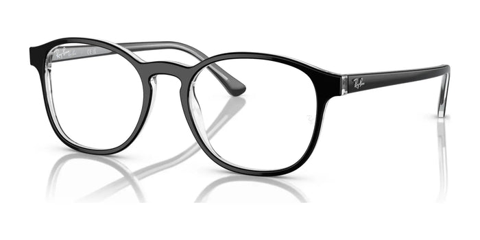Ray-Ban RX5417 Eyeglasses / Black On Transparent №2034 / Size 50