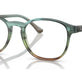 Striped Blue & Green №8252