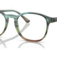 Striped Blue & Green №8252