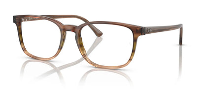 Ray-Ban RX5418 Eyeglasses Striped Brown & Green