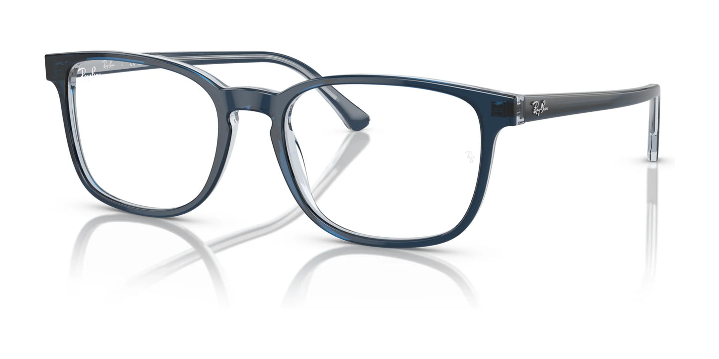 Ray-Ban RX5418 Eyeglasses Blue On Transparent Blue