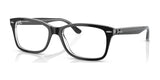 Ray-Ban RX5428 Eyeglasses Black On Transparent