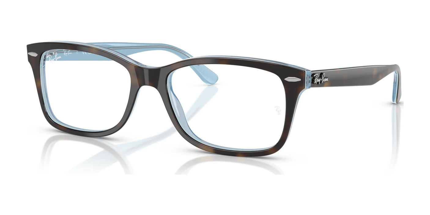 Ray-Ban RX5428 Eyeglasses Havana On Light Blue