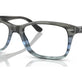 Striped Grey & Blue №8254