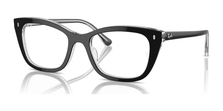 Ray-Ban RX5433 Eyeglasses Black On Transparent