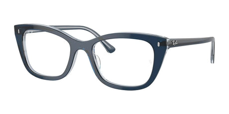 Ray-Ban RX5433 Eyeglasses Blue On Transparent Blue