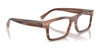 Ray-Ban RX5435F Eyeglasses / Photo Striped Brown №8383 / Size 56